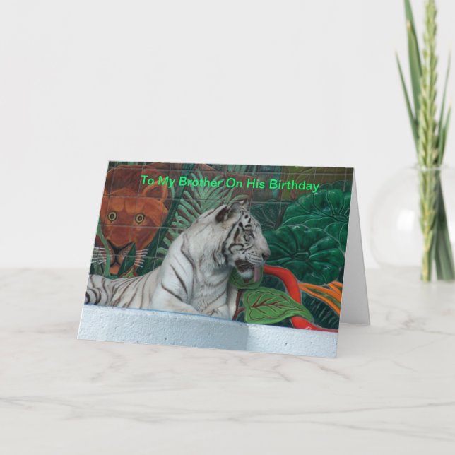 Grattis på födelsedagenbroder kort (Framsida)