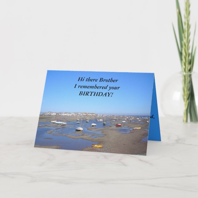 Grattis på födelsedagenbroder kort (Framsida)