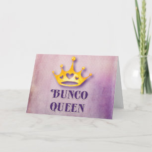 Grattis på födelsedagenBunco drottning Kort