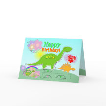 Grattis på födelsedagenDino känt snitt 3D &