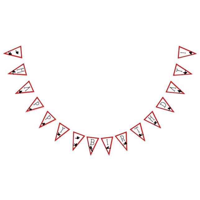 Grattis på födelsedagenfågelbaner vimplar (Alla)