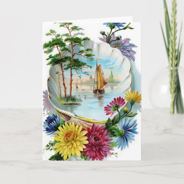 Grattis på födelsedagenfantasikort kort (Framsida)