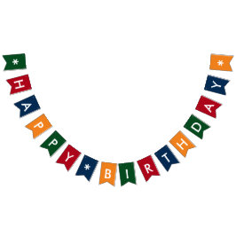 Grattis på födelsedagenfirande något färgar någon vimplar