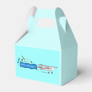 Grattis på födelsedagenflygplan presentaskar