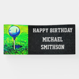 Grattis på födelsedagengolfbollmanar baner