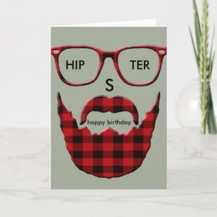 Grattis på födelsedagenHipSter Kort