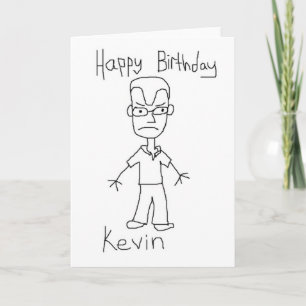 Grattis på födelsedagenKevin kort