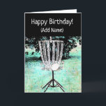 Grattis på födelsedagenkort för en diskettgolfare kort<br><div class="desc">Grattis på födelsedagenkort för en diskettgolfare</div>