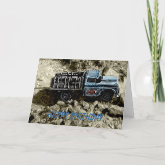 Grattis på födelsedagenlastbil kort