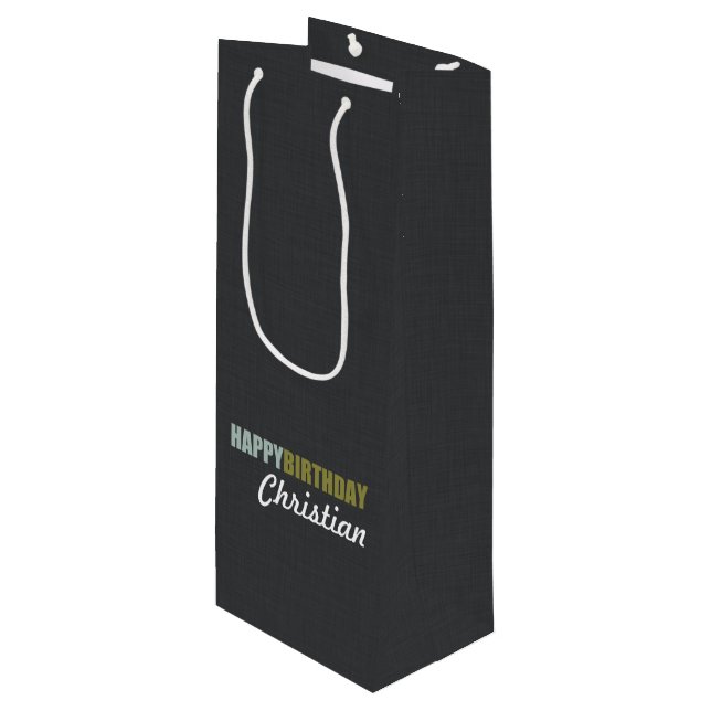 Grattis på födelsedagenlinnegrå färg (Framsidan Vinklad)