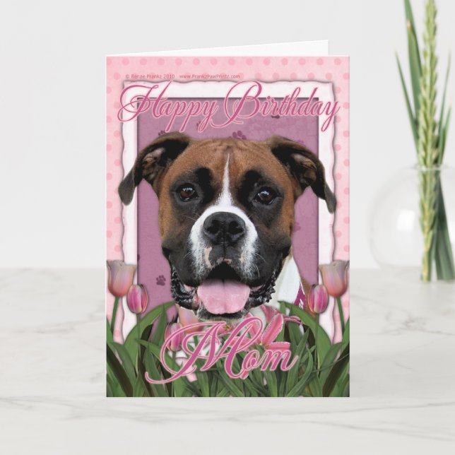 Grattis på födelsedagenmamma - boxare - Vindy Kort (Framsida)