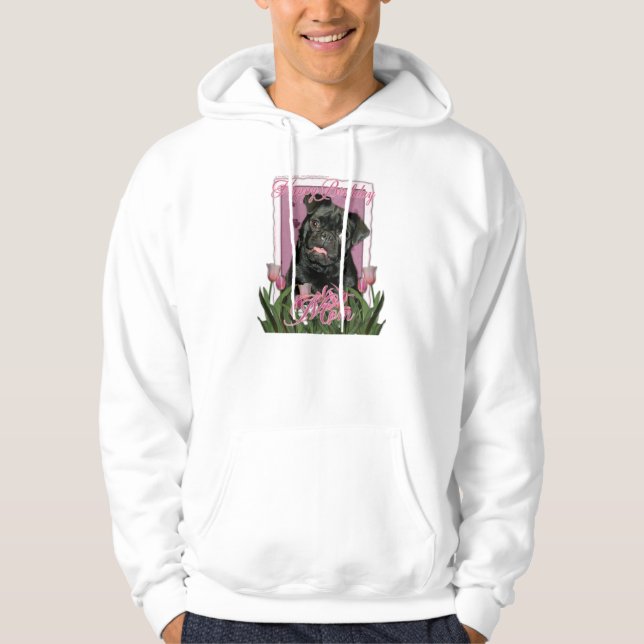 Grattis på födelsedagenmamma - mops - Ruffy Sweatshirt (Framsida)
