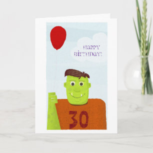 Grattis på födelsedagenOgre (redigerbar text) Kort