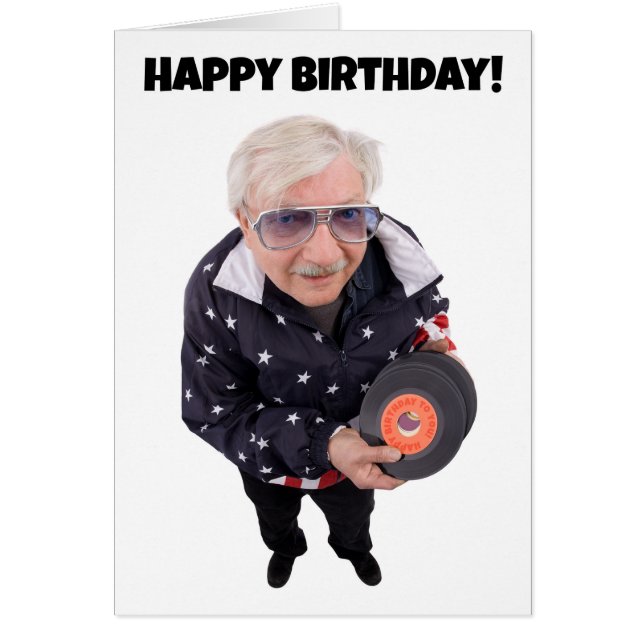 Grattis på födelsedagenOldie men en Goodie Hälsningskort (Framsidan)