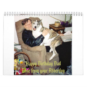 Grattis på födelsedagenpappa, kärlek från din kalender