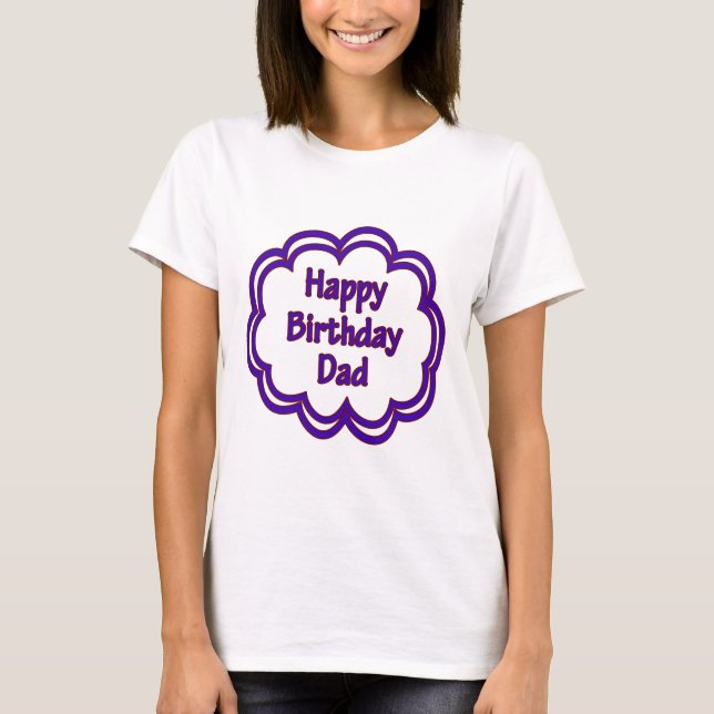 Grattis på födelsedagenpappa tee shirt (Framsida)