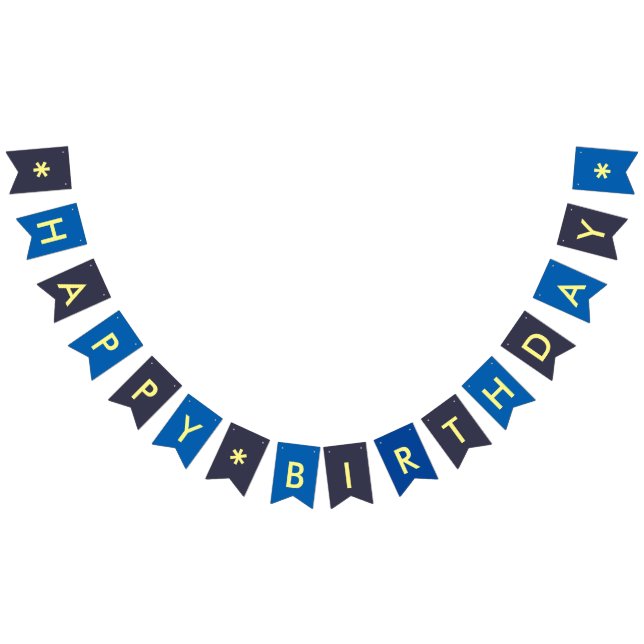 Grattis på födelsedagenpojkefirande något färgar vimplar (Alla)