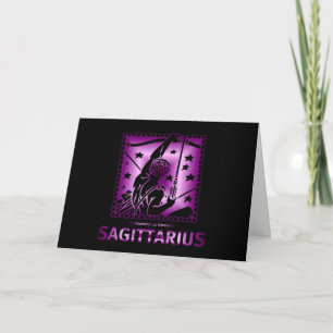 Grattis på födelsedagenSagittariusstarsign Kort