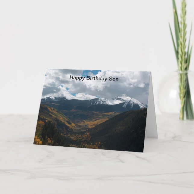 Grattis på födelsedagenson kort (Framsida)