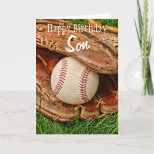 Grattis på födelsedagenSonbaseball med kardan Kort