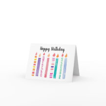 Grattis på födelsedagenstearinljus