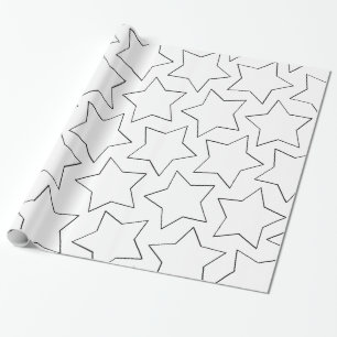 Grattis på födelsedagenstjärnor presentpapper
