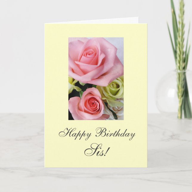 Grattis på födelsedagensyrran/honey/babe… kort (Framsida)