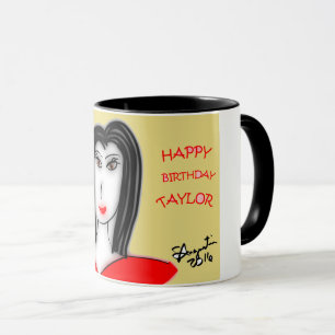 GRATTIS PÅ FÖDELSEDAGENTAYLOR MUGG