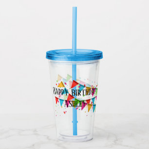 Grattis på födelsedagenTumbler Take Away Mugg