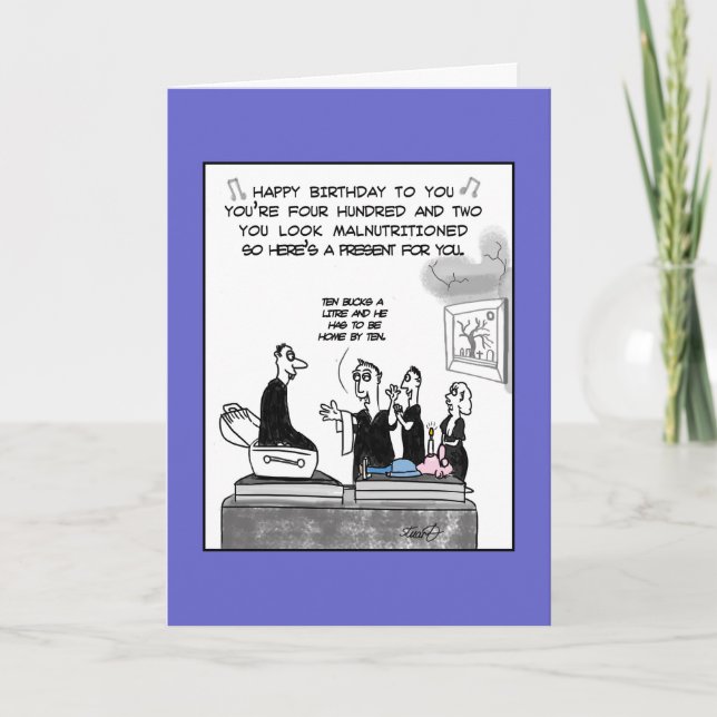 Grattis på födelsedagenvampyrkort kort (Framsida)