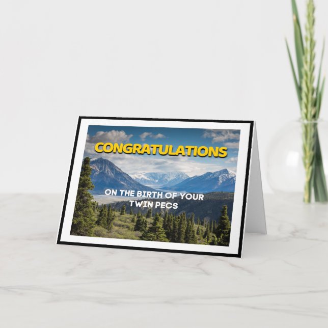 Grattis på födelsen av din tvilling- Pecs Kort (Framsida)