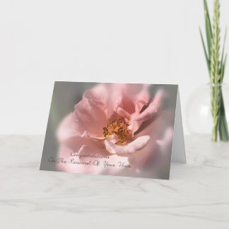 Grattis på förnyandet av dina Vows - steg Kort