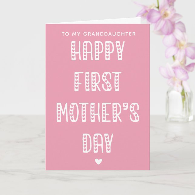 Grattis på första mors dag till min sondotter kort (Orkide)