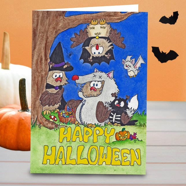 GRATTIS PÅ HALLOWEEN Greeting card av Nicole Janes Kort (Skapare uppladdad)