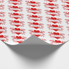 Grattis på hjärtans dag Hearts Presentpapper