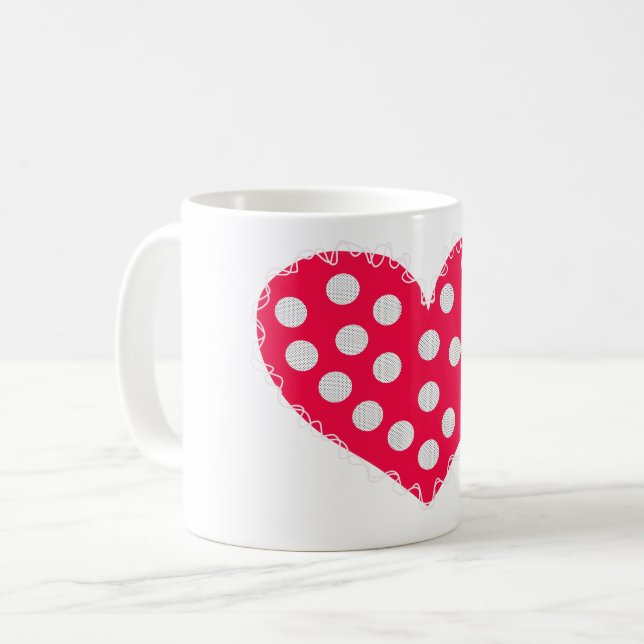 Grattis på hjärtans dag kaffemugg (Framsida vänster)