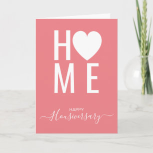 Grattis på husets årsdag housiversary rekommendati kort