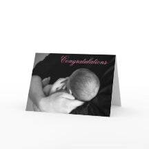 Grattis på kort för Babyflicka
