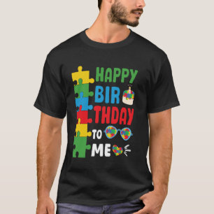 Grattis på min födelsedag i april Autismmedvetenhe T Shirt