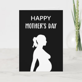 Grattis på mors dag Baby Bump Blivande Mamma Kort