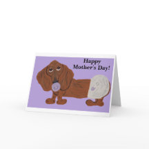 Grattis på mors dag Baby Dachshund