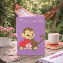 Grattis på mors dag Babyapa Kort
