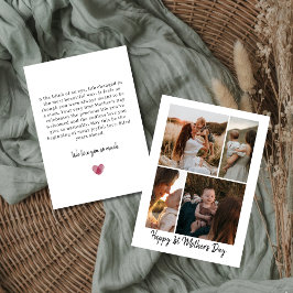 Grattis på mors dag Foto Collage Kort till Mamma