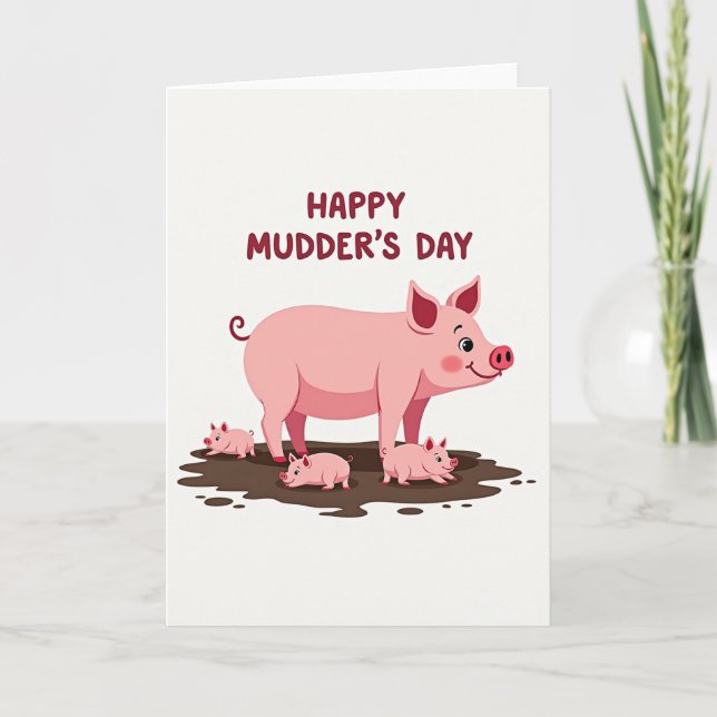 Grattis på Mors dag Gårds scen kort (Framsida)