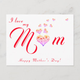 Grattis på mors dag/Grattis på födelsedagen Postko Vykort