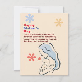 Grattis på mors dag hälsning julkort