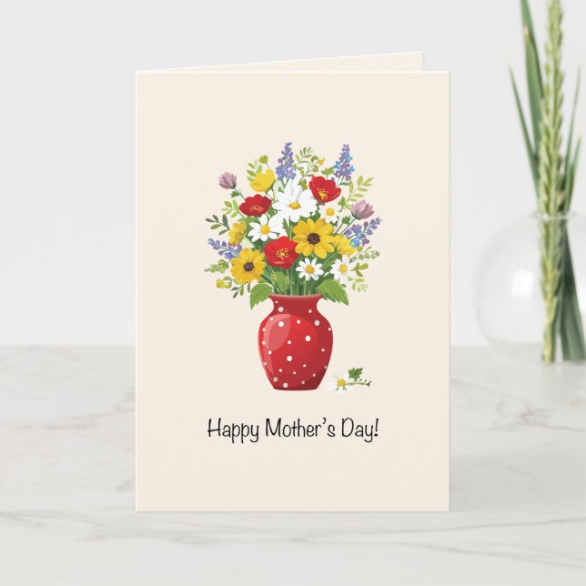 Grattis på mors dag helgkort (Framsida)