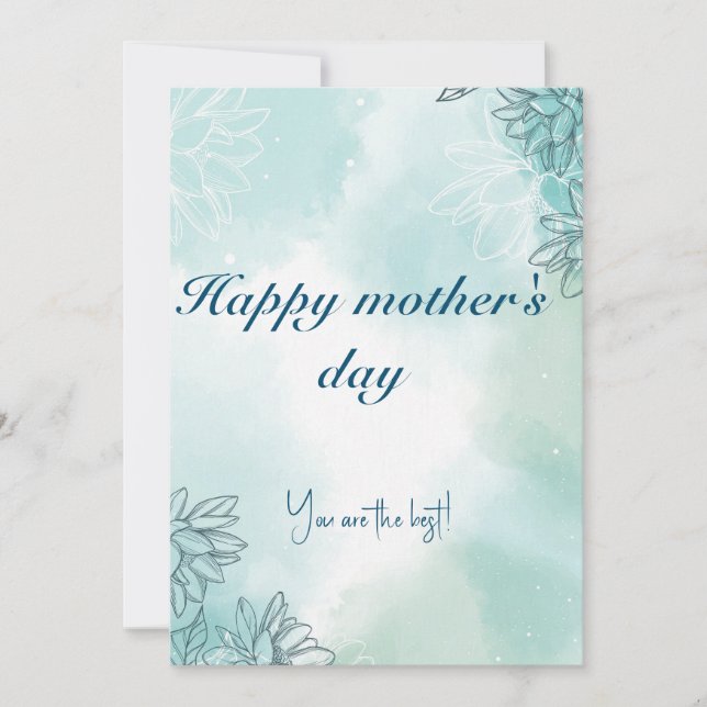 Grattis på mors dag kort (Framsida)