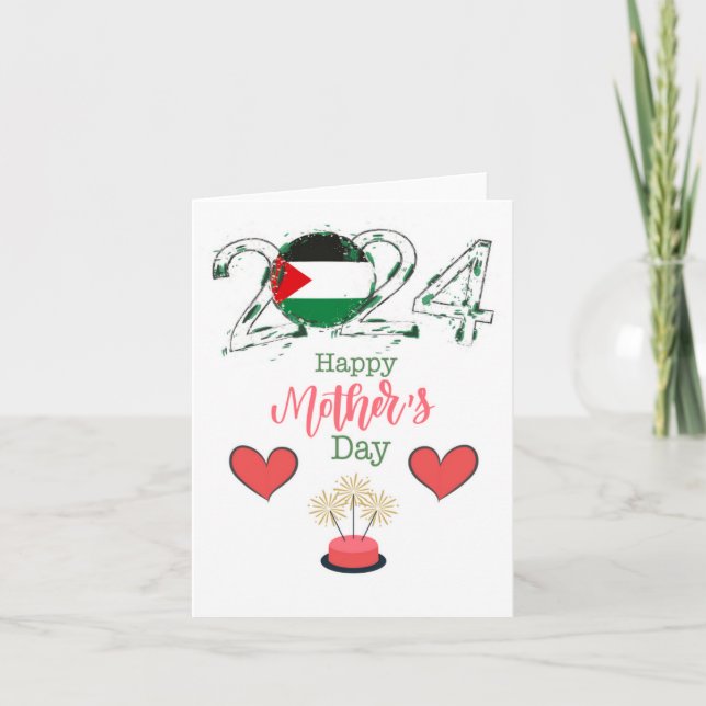 Grattis på Mors Dag Kort ”Palestina” (Framsida)