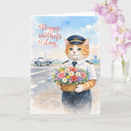 Grattis på mors dag med blommor från Pilot Kort